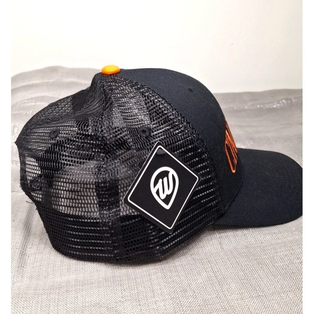 NEW Retro Cincinnati Trucker Hat Black Mesh Orange City Name Cap Where I'm From